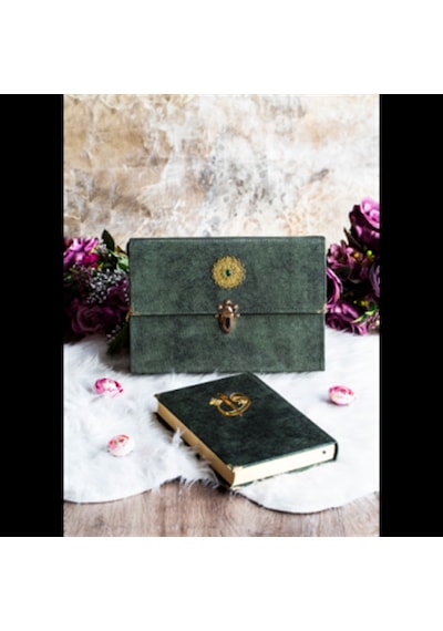 Hatim Çantalı Kadife Kuranı Kerim 29X19 Cm Sesli Dinleme Yeşil