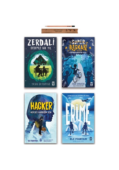Timaş İlk Gençlik Süper Başkan - Zerdali - Hacker - Erime Set 4 Kitap