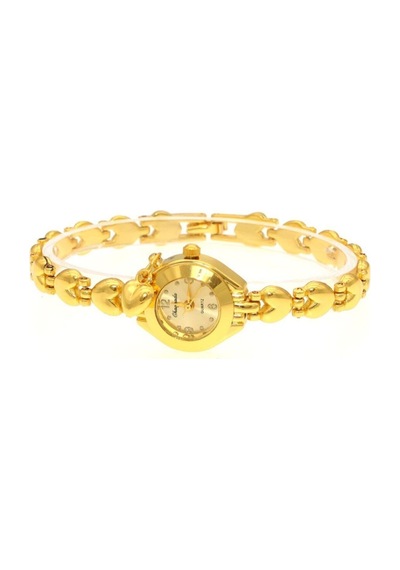 Kalpli Yuvarlak Gold Vintage&retro Saat Sarı