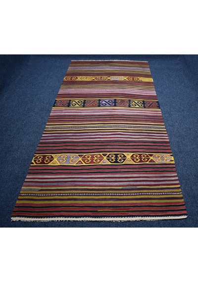 Zehra Abla Halı El Dokuma Seçkin Sivrihisar Eskişehir Yün Kilim 7469 Çok Renkli