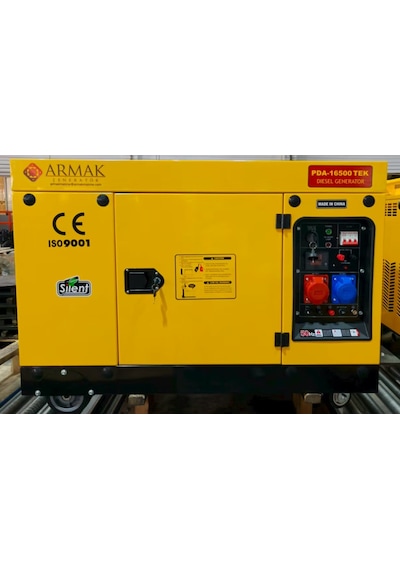 Armak PDA-16500 TEK 16.5KVA Dizel Trifaze Kabinli Portatif Jeneratör