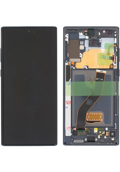 Samsung Galaxy Note 10 Plus Sm-n975 Uyumlu Yan Sanayidir Çıtalı Lcd Ekran Dokunmatik Siyah