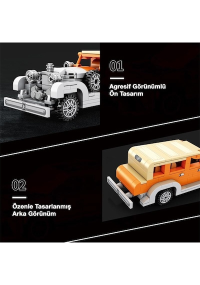 Reobrix Creator 810 Rolls Royce Phantom Iı Saloon Car Spor Araba Yaratıcı Yapı Blok Seti Building Blocks - 304 Parça