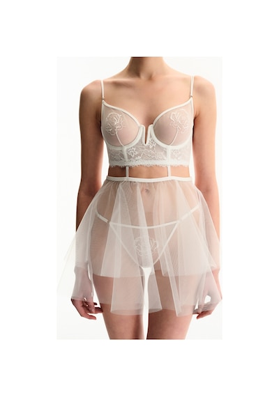 Penti Kırık Beyaz Removable Skirt Babydoll