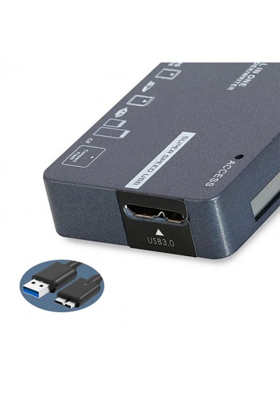 Microcase Usb 3.0 Hepsi Bir Arada Kart Okuyucu - Micro Sd, Sd, Cf, Ms Çoklu Hafıza Kartı Okuyucu-al5824