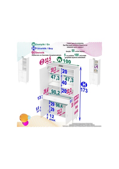 Eliusta Rivo 4 Raflı Banyo/mutfak Dolabı 100 Cm Beyaz Renkli Çok Amaçlı Dolap 100x173x32,5 Cm Ebatlarında Beyaz Eliusta Rivo 4 Raflı Banyo/mutfak Dolabı 100 Cm Beyaz Renkli Çok Amaçlı Dolap 100x173x32,5 Cm Ebatlarında Beyaz