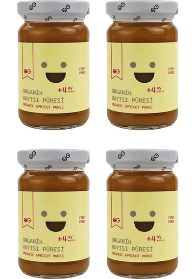 OG natural 4'lü Organik Kayısı Püresi 100 G +4 Ay