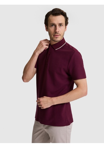 Cacharel Erkek Bordo Tişört 50328357-vr014 Kirmizi