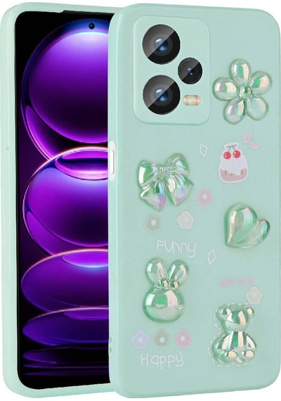 Xiaomi Redmi Note 12 4g Kılıf Kabartma Figürlü Parlak Toys Silikon Kılıf
