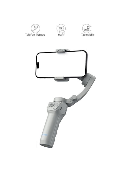 Tripod Gimbal Özellikli Çok Amaçlı Selfie Çubuğu M01 Gri