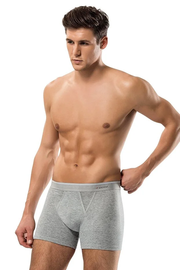 Erdem Erkek Gri Pamuk Air Slim Boxer- 1428g