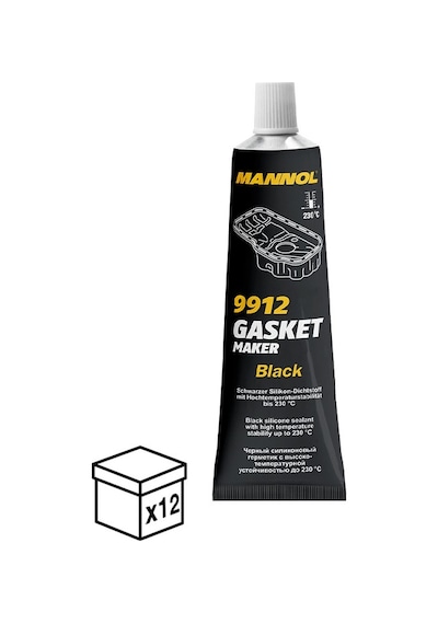 Mn9912-0.85 Gasket Maker Black Siyah Sıvı Conta 85 Gr 12adet