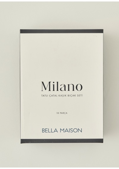 Bella Maison Milano 18 Parça Tatlı Çatal Kaşık Bıçak Seti Silver Silver