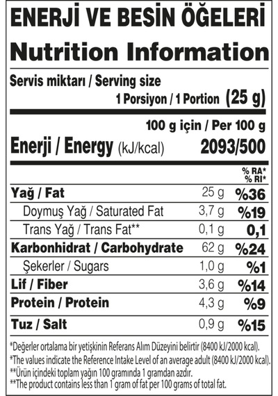 Yayla Hi'tos Yoğurt Ve Mevsim Yeşillikleri Çeşnili Patates Çerezi 100 G X12