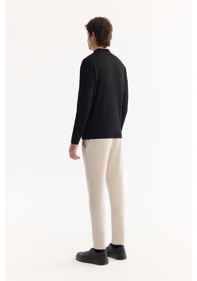 Avva Erkek Siyah Polo Yaka Fermuarlı Rayon Tüylenmeyen Dokulu Triko Regular Fit Kazak A52y5019 Avva Erkek Siyah Polo Yaka Fermuarlı Rayon Tüylenmeyen Dokulu Triko Regular Fit Kazak A52y5019