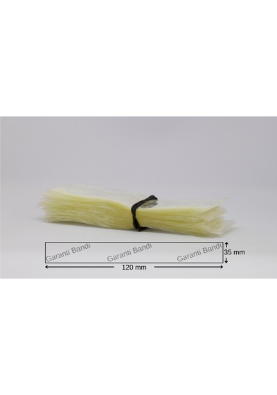 Standart Kavanoz Güvenlik Emniyet Bandı 100 Adet 66-70 MM Deep Ağız Uygun 120 x 35 MM Baskılı