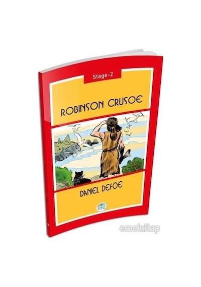 Robinson Crusoe Stage 2 - Daniel Defoe - Mavi Çatı Yayınları