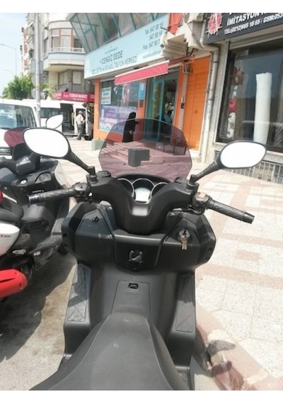 Zeus Motor 2011-2015 Kymco Downtown 300i Uyumlu Koyu Füme Ön Cam