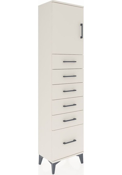 Arges Dolap Tek Raflı 6 Çekmeceli Tek Kapaklı 44x30x182 Aytaş... Aytaşı Arges Dolap Tek Raflı 6 Çekmeceli Tek Kapaklı 44x30x182 Aytaş... Aytaşı