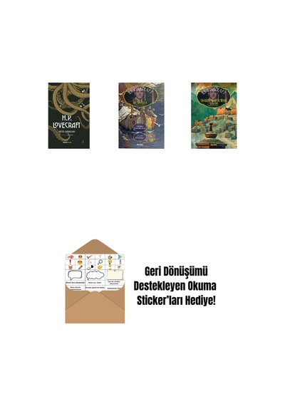 H.p. Lovecraft - Bütün Romanları Ciltli + İki Novella + Charles Dexter Ward Vakası + Okuma Sticker'ları