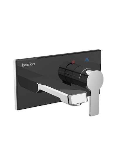 Teska Quasar Camlı Ankastre Lavabo Bataryası