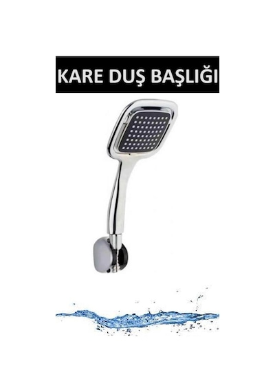 Duş Başlığı Banyo Duşakabin Kare Başlık El Ayak Duşu Çok Renkli
