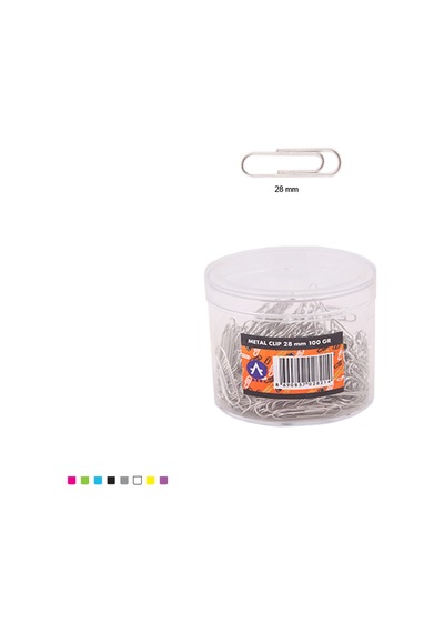 28 Mm Metal Ataş 100 Gr Şeffaf Kutulu 1 Adet