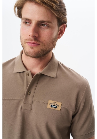 AR-MA Arma Erkek Regular Fit Basic % 100 Pamuk Pike Polo Yaka Tişört Y29374355402 Gri-bej G8 Gri