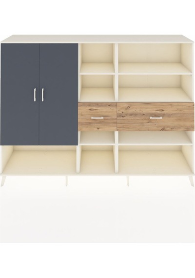 Hyperion Dolap 10 Raflı 2 Çekmeceli 2 Kapaklı 220x44x163 Aytaşı-antrasit/çam Antrasıt/atlas Çam - Aytası Hyperion Dolap 10 Raflı 2 Çekmeceli 2 Kapaklı 220x44x163 Aytaşı-antrasit/çam Antrasıt/atlas Çam - Aytası