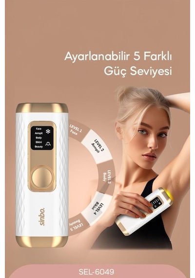 Sinbo SEL-6049 IPL Lazer Epilasyon Cihazı
