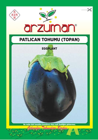Topan Patlıcan Tohumu 10 GR Ort 2000 Ad Tohum N11957