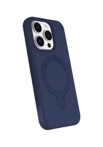 Newface Apple İphone 15 Pro Max Regal Magsafe Standlı Kapak - Lacivert