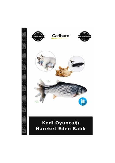 Özel Üretim Evcil Hayvan Eğlenceli Aktif Kedi Oyuncağı Hareket Eden Balık