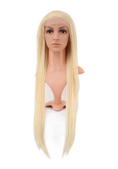 Gerçek Front Lace Düz Platin Tül Peruk / 80/85cm - Kyut-758730 Renkli