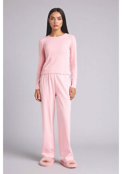 Defacto Regular Fıt Uzun Kollu 2li Takım H0722ax26sppn149 Pembe-pn149