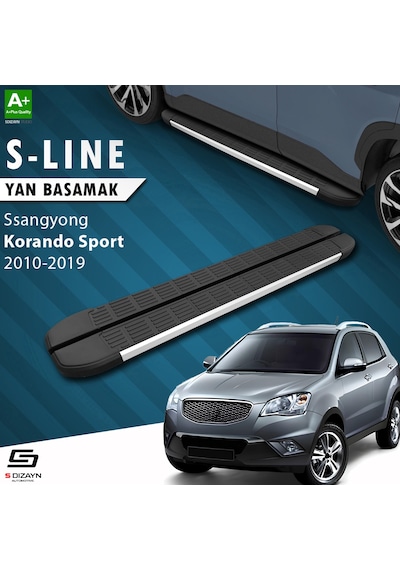 S-dizayn Ssangyong Korando Sport S-line Aluminyum Yan Basamak 203 Cm 2010-2019 A+ Kalite