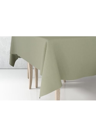 Casual Yeşil Masa Örtüsü 150x250cm Acı Kahverengi