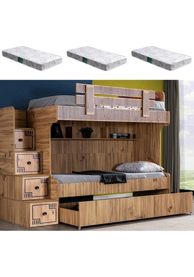 Ranza, Natural Yavrulu Ranza 3 Adet Comfort Yatak 90 X 190 CM