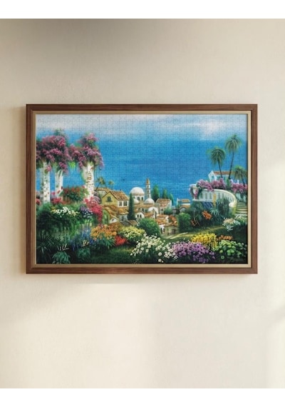 Yamaç Evleri Ve Sahil Köyü İkili Set - 1000 + 500 Parça İkili Puzzle Seti