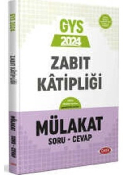 Data Yayınları 2024 GYS Zabıt Katipliği Mülakat Soru-Cevap