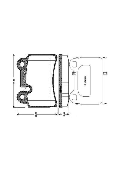 Vw Touareg Arka Fren Balatasi 2003-2014 Bosch 0986tb3075
