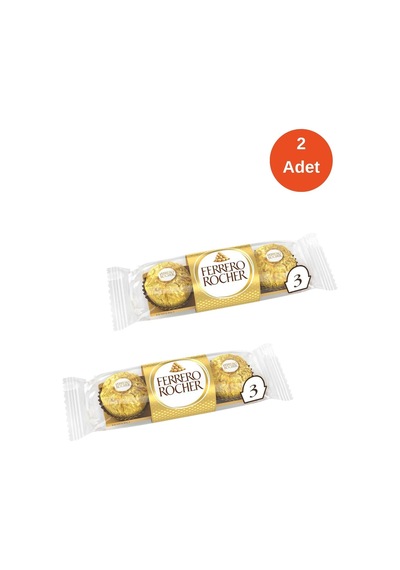 Çikolata 3'lü 37,5 Gr - 2 Adet