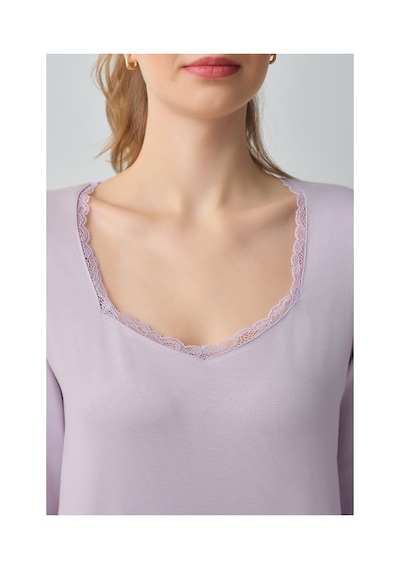 Suwen Amara Pamuklu Pijama Takımı Wsh10510050338 Ekru