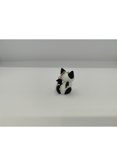 Kanatlı ve Kanatsız Kedi Anahtarlık (2'li Set) - Çiftli Set