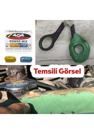 Badem10 Metal Plastik Seramik Çelik 404 Yapıştırıcı Doldurur İşlenir Boyanabilir Güçlü Yapıştırıcı Hamur