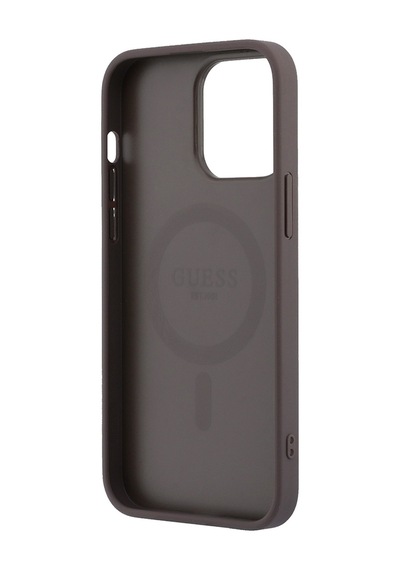 İphone 15 Pro Max Uyumlu Kılıf Guess Lisanslı M-safe Kabartmalı 4g Desenli Yazı Logolu Kapak Kahvere Kahverengi İphone 15 Pro Max Uyumlu Kılıf Guess Lisanslı M-safe Kabartmalı 4g Desenli Yazı Logolu Kapak Kahvere Kahverengi