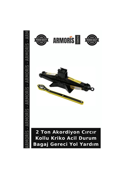 2 Ton Akordiyon Cırcır Kollu Kriko Acil Durum Bagaj Gereci Yol Yardım