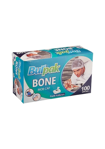 Burpak Kutulu Saç Bone Tela 100 Lü