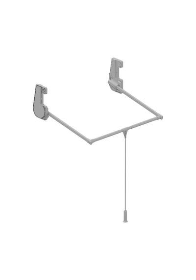 Starax Gardırop Asansörü 12 Kg Gri W: 850-1150mm S-6012-g Çok Renkli