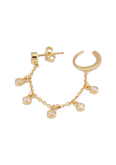 Charm Gümüş Kıkırdak Ms2521 Altın Altın